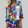 Blusa da Donna con Design a Quadri Timeless