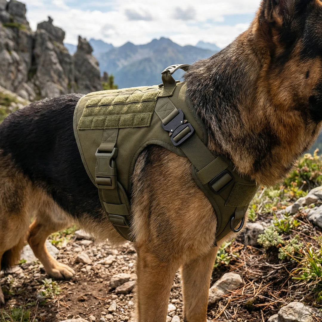 Canivex - Pettorina tattica regolabile anti-trazione per cani