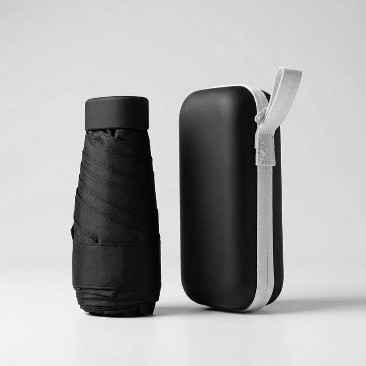 Canopiq - Ombrello da viaggio compatto pieghevole con custodia