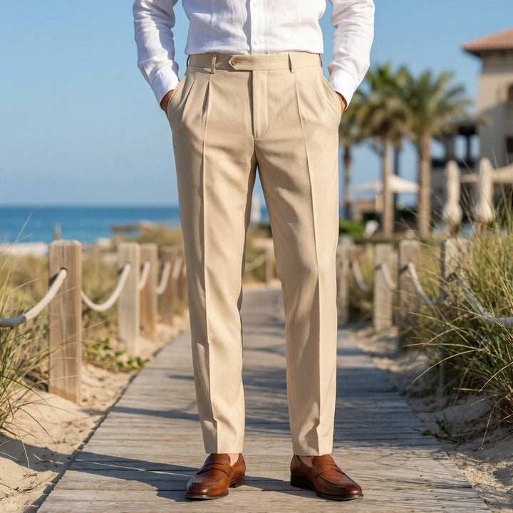Casuave - Pantaloni estivi a pieghe dalla vestibilità comoda
