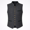 Gilet con Collo Alto Buttoned Uomo