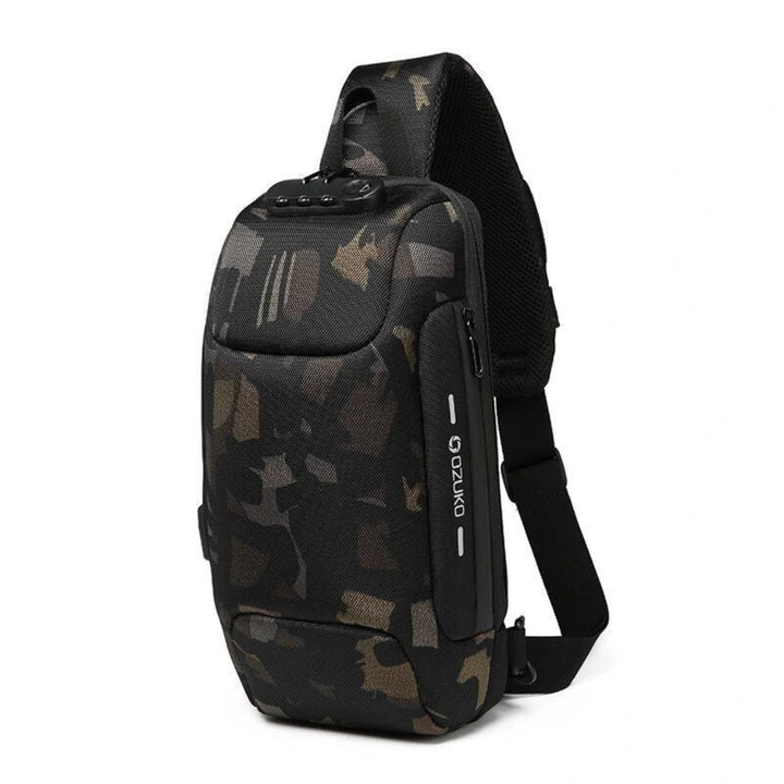 Borsa da Viaggio Crossbody Intelligente Design Antifurto con Porta USB Integrata