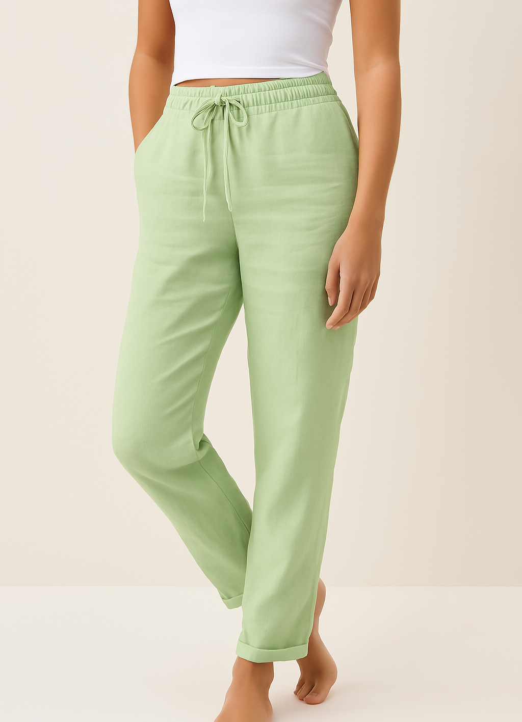 Pantaloni in misto lino: eleganza disinvolta per ogni occasione