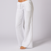 Pantaloni Casual Morbidi in Misto Lino per Donne