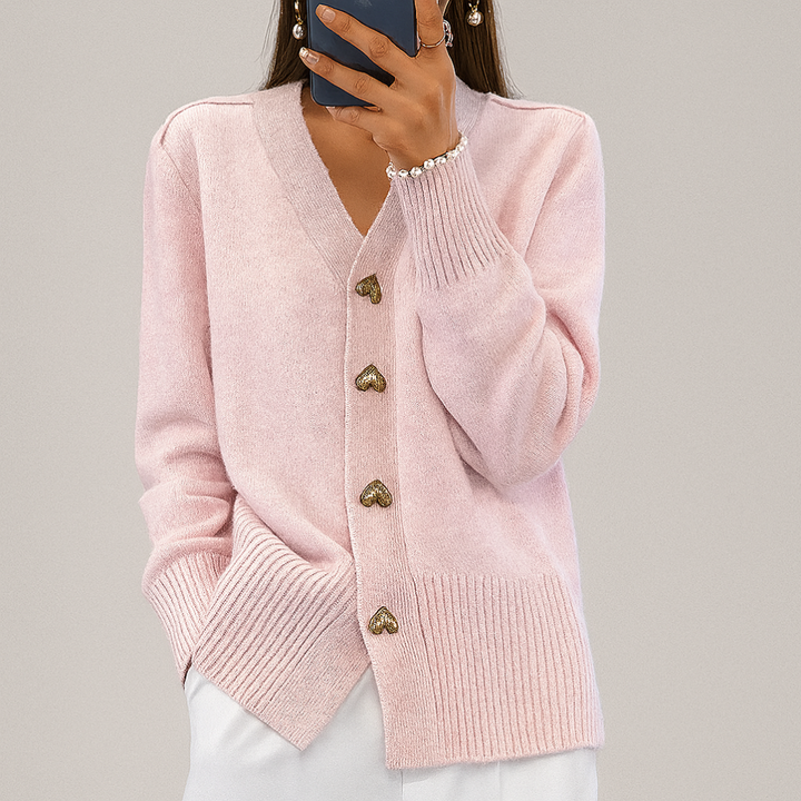 Cardigan In Maglia Con Scollo A V Per Donne