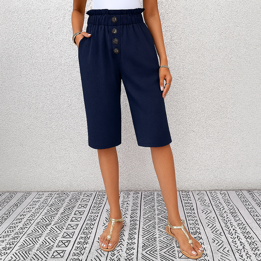Pantaloni harem da donna a vita alta e vestibilità ampia