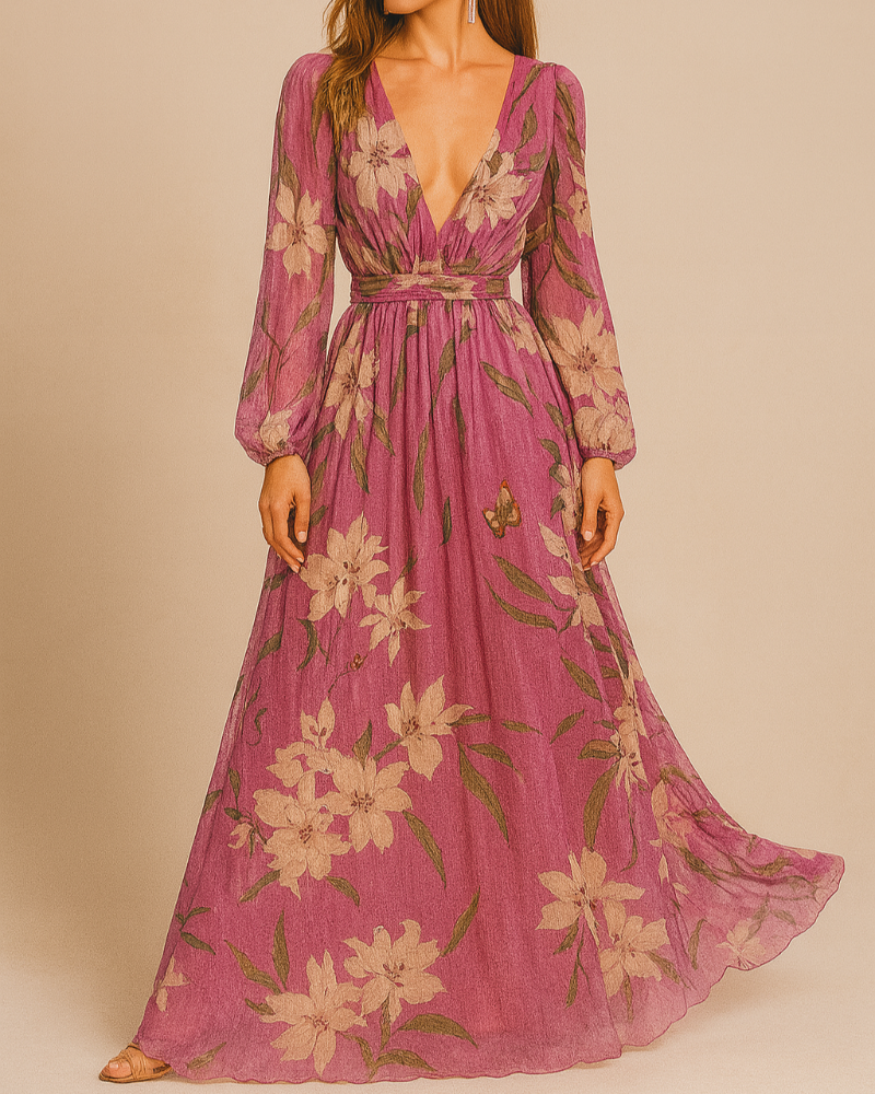 Abito dalla silhouette fluida ed elegante