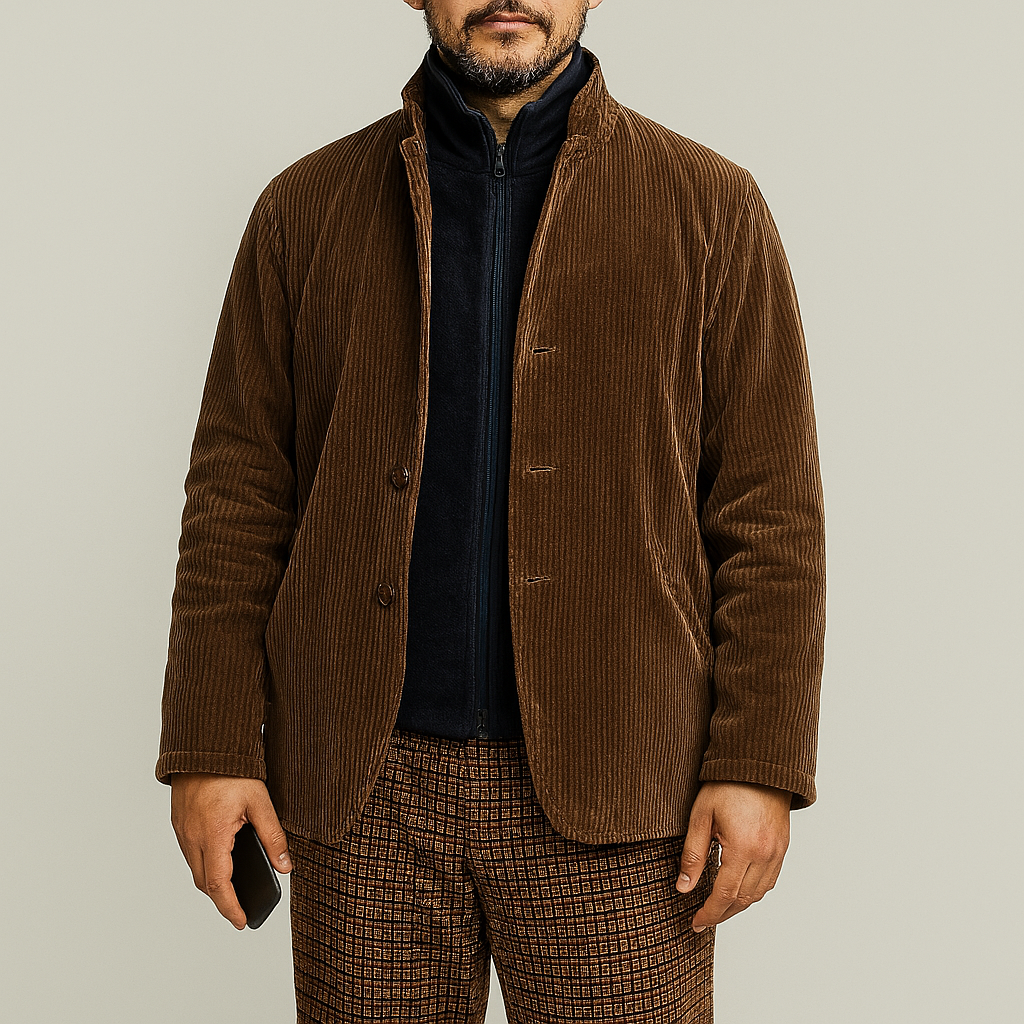 Giacca Retro Casual Unita Per Uomini