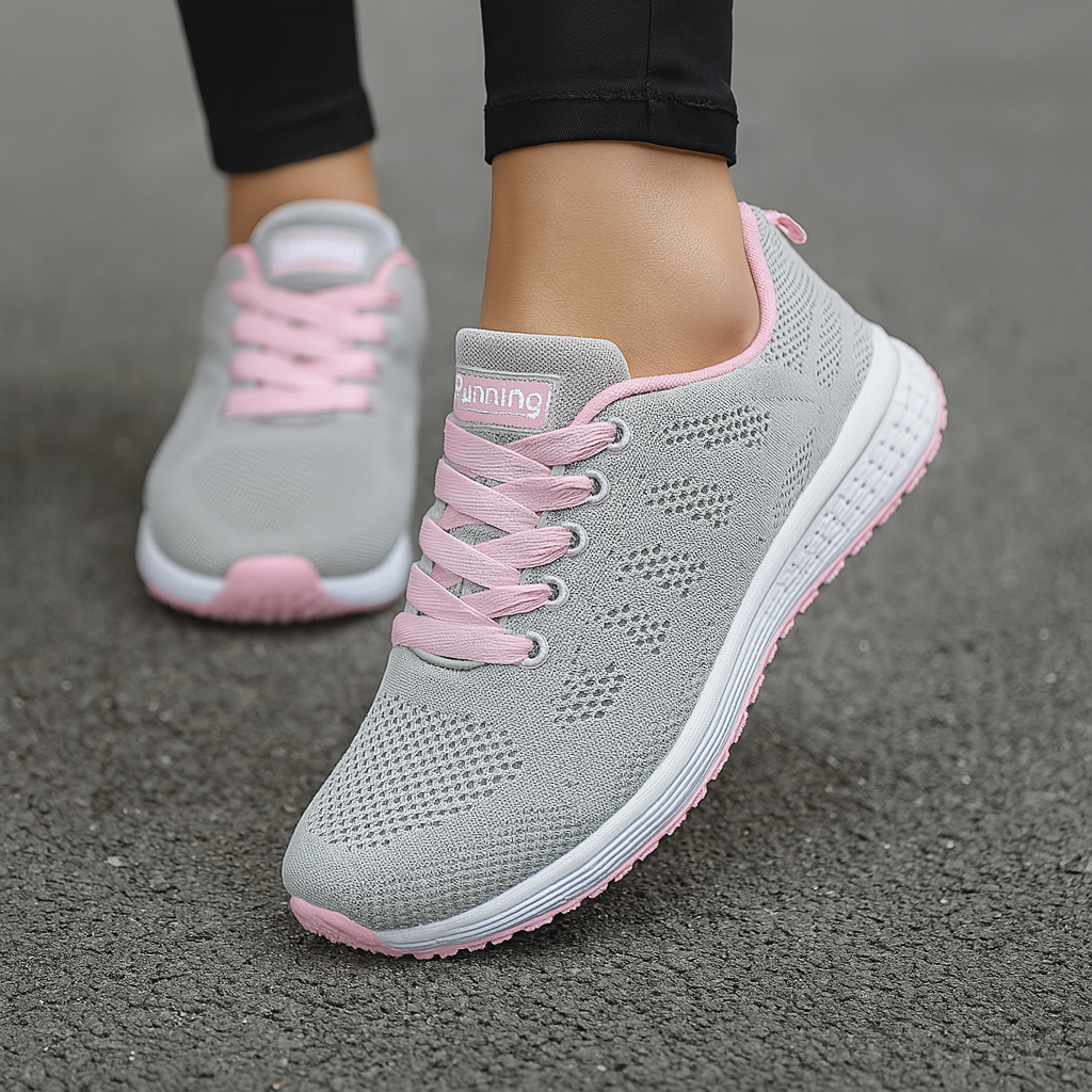 Scarpe sportive ergonomiche in mesh da donna