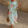 Abito Estivo Elegante da Donna con Motivo Floreale