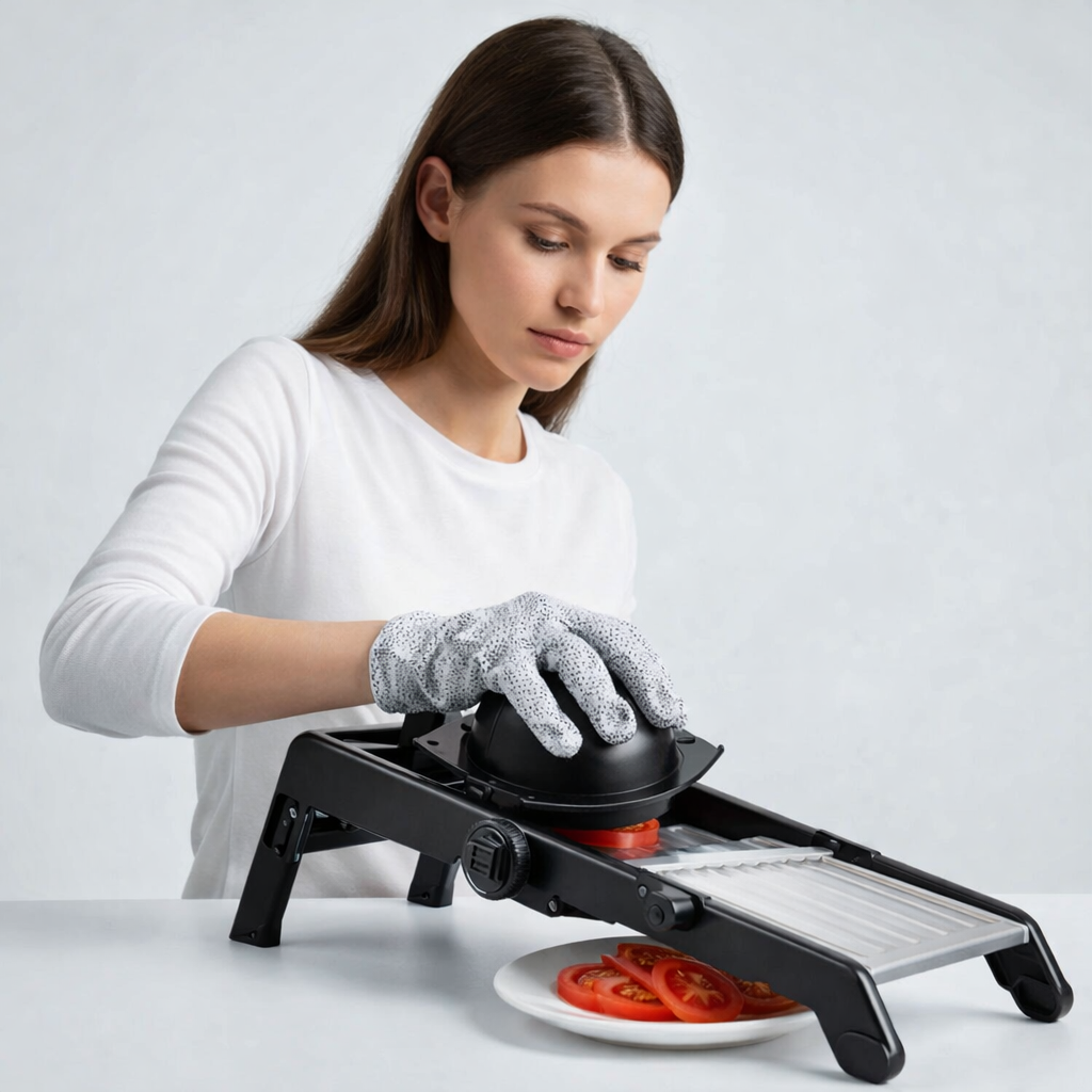 Slicer Mandolina Regolabile Con Guanti Di Sicurezza