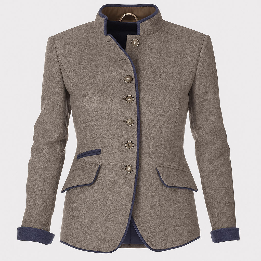 Giacca da Donna a Maniche Lunghe – Elegante Colore Unito