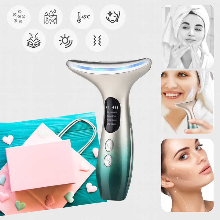 Dispositivo per Collo e Viso – Strumento di Cura della Pelle Compatto