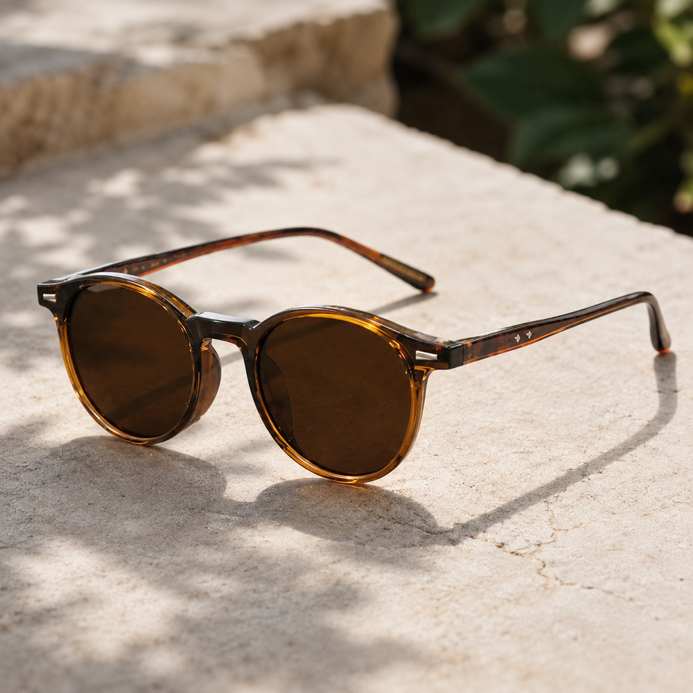 Ronde Zonnebril Gepolariseerd – UV400 Retro look