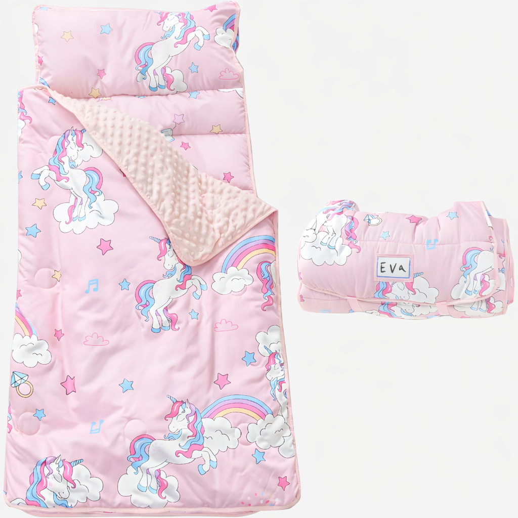 Tappetino per sonnellino per bambini con cuscino e coperta