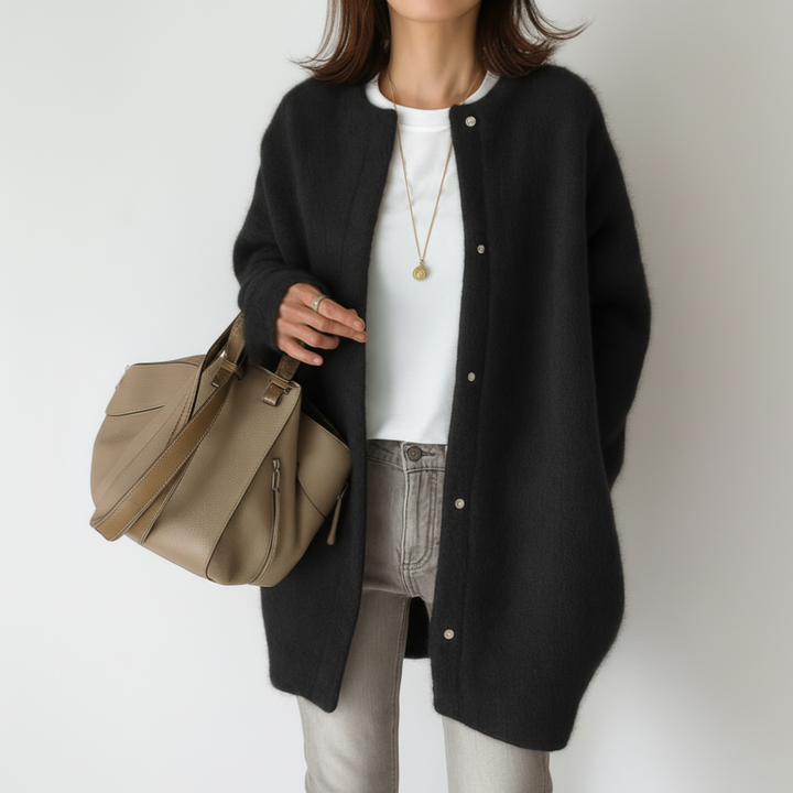 Giacca Minimal Morbida in Maglia per Donne