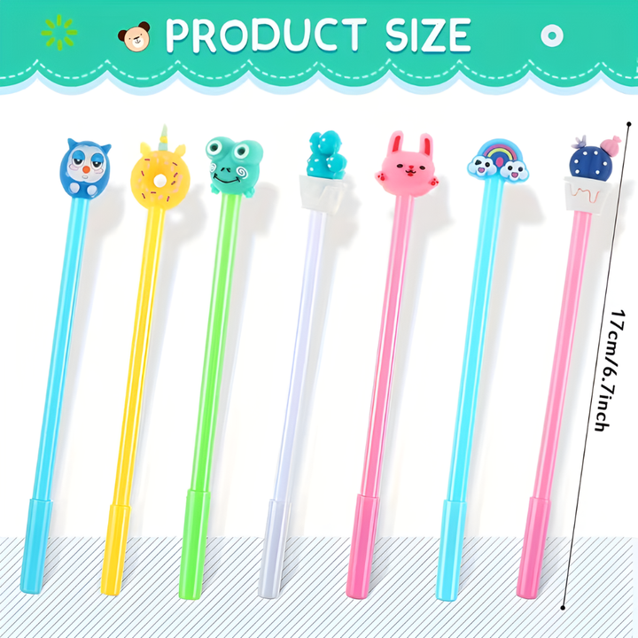 Set di Penne Gel Cartoon da 20 Pezzi