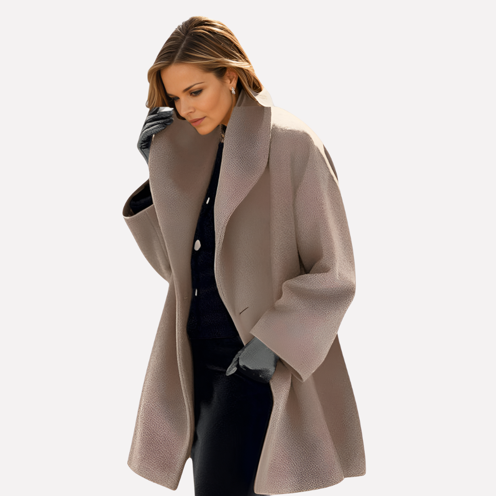 Giacca con collo ampio da donna
