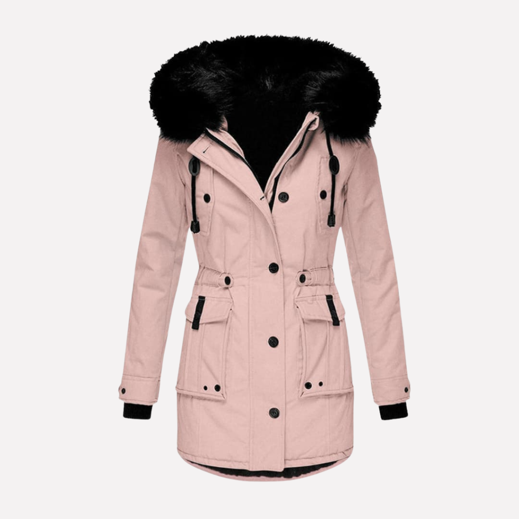 Giacca Parka da Donna con Cappuccio e Tasche a Patte