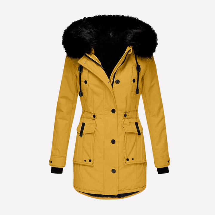 Giacca Parka da Donna con Cappuccio e Tasche a Patte