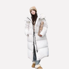 Giacca Puffer Lunga da Donna con Cappuccio