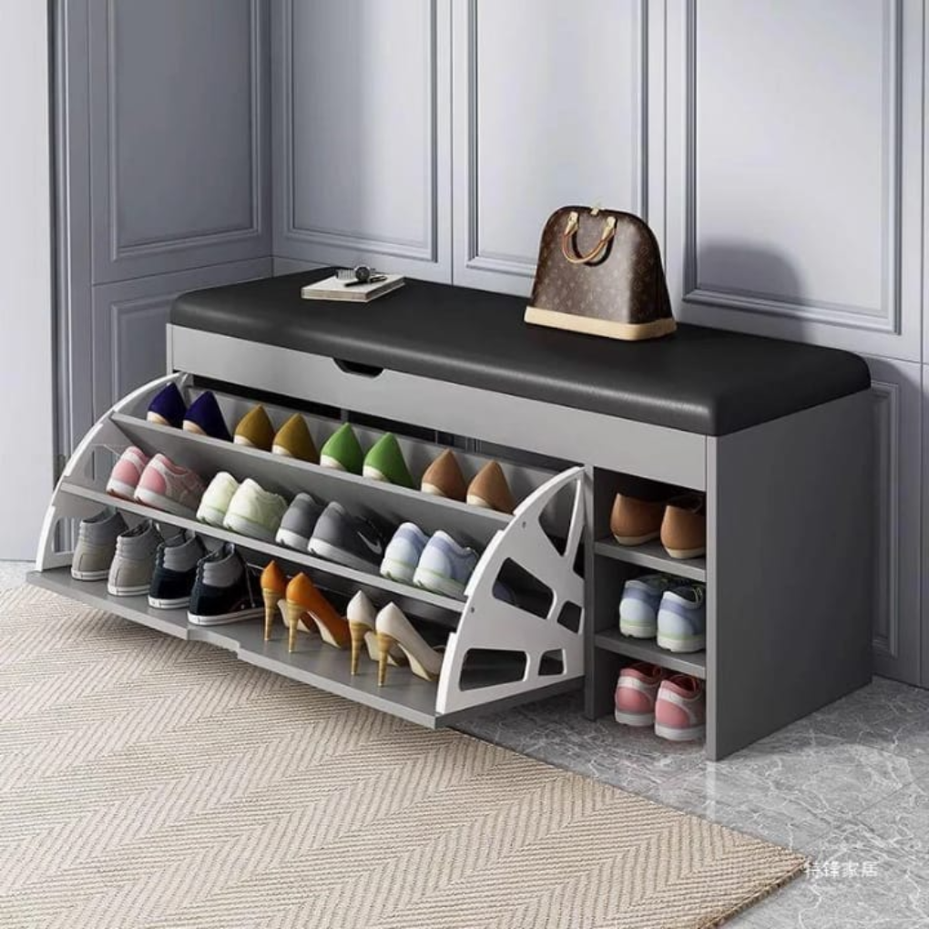 Armadio per Scarpe 3 in 1 con Panca
