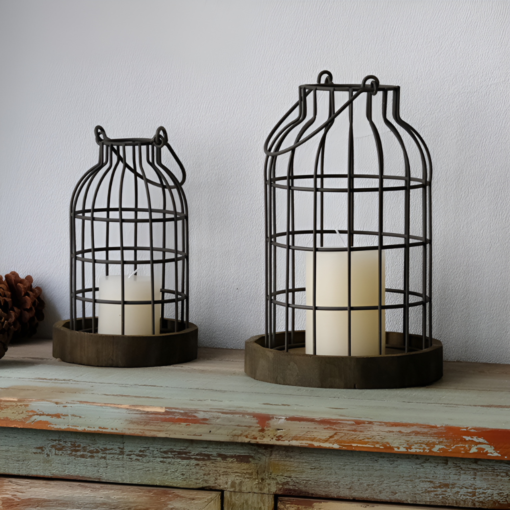 Set di Lanterna in Stile Rustico