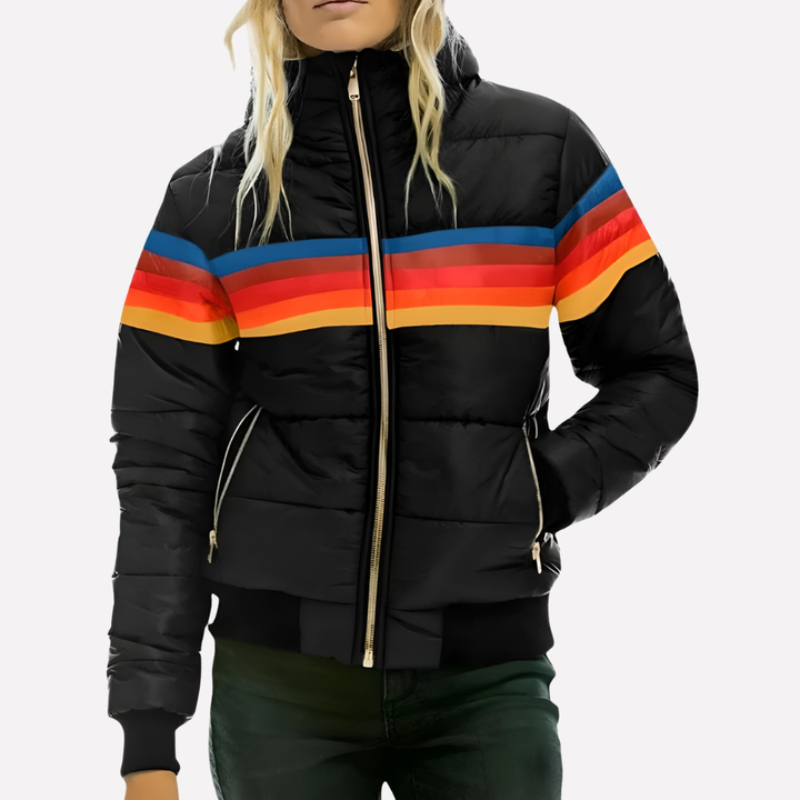 Giacca Quilted da Donna con Cappuccio e Zipper