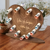 Scatola Regalo in Legno a Cuore per Lettera d'Amore e Contante