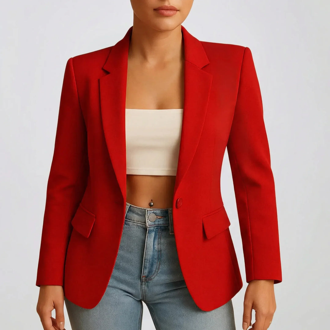 Claireux - Blazer da donna strutturato con un solo bottone