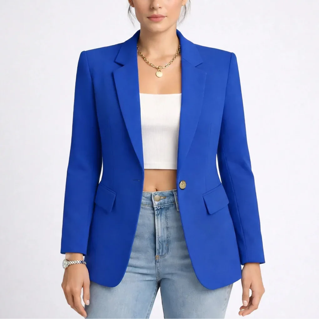 Claireux - Blazer da donna strutturato con un solo bottone