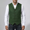 Gilet a cinque bottoni herringbone per uomini