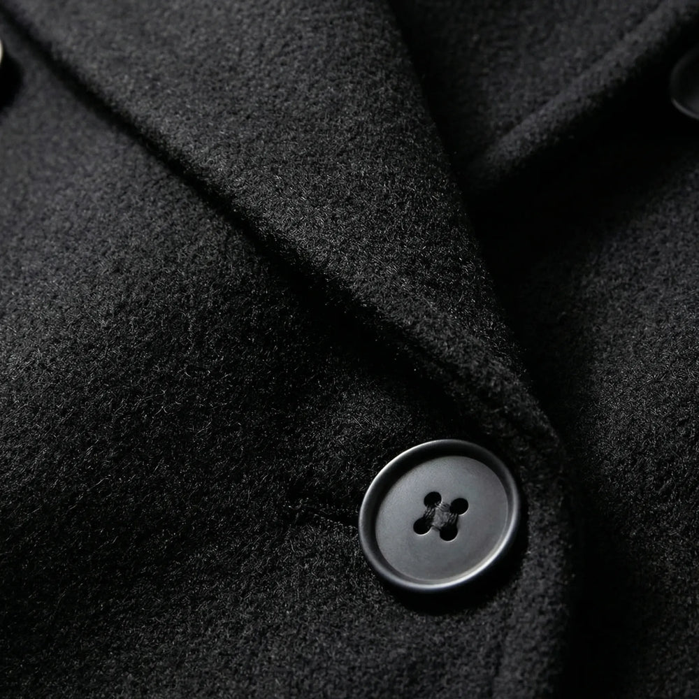Clareven - Cappotto invernale lungo doppiopetto