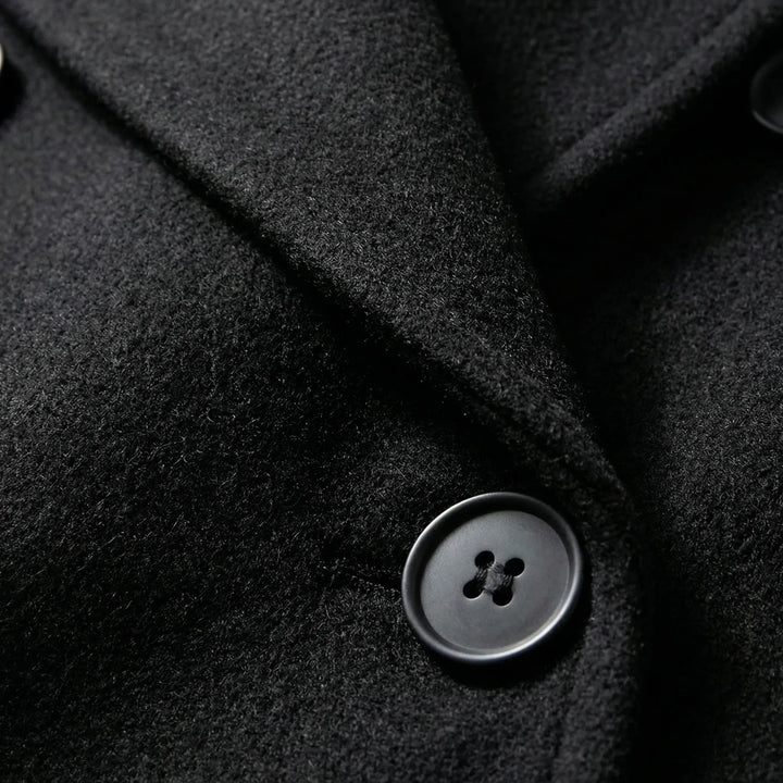 Clareven - Cappotto invernale lungo doppiopetto