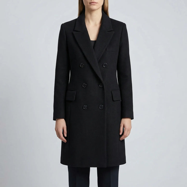 Clareven - Cappotto invernale lungo doppiopetto