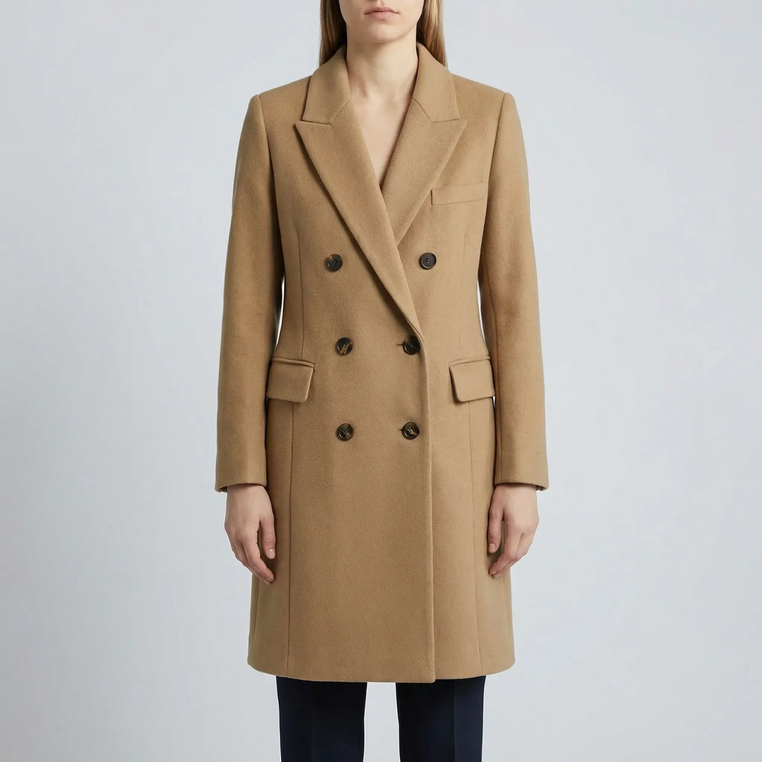 Clareven - Cappotto invernale lungo doppiopetto