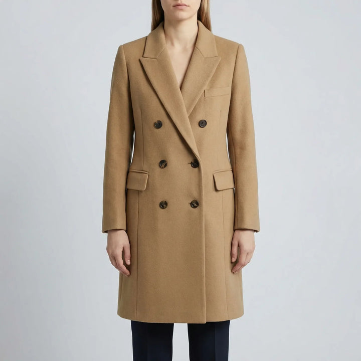 Clareven - Cappotto invernale lungo doppiopetto