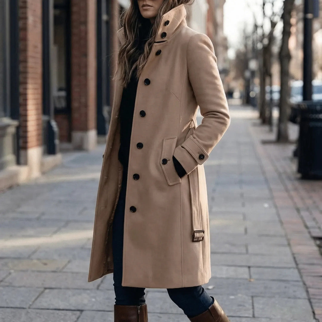 Clarisca - Trench coat semiaderente a metà coscia