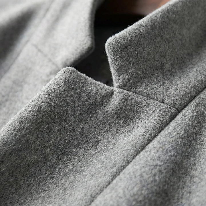 Claroven - Cappotto lungo strutturato con abbottonatura frontale