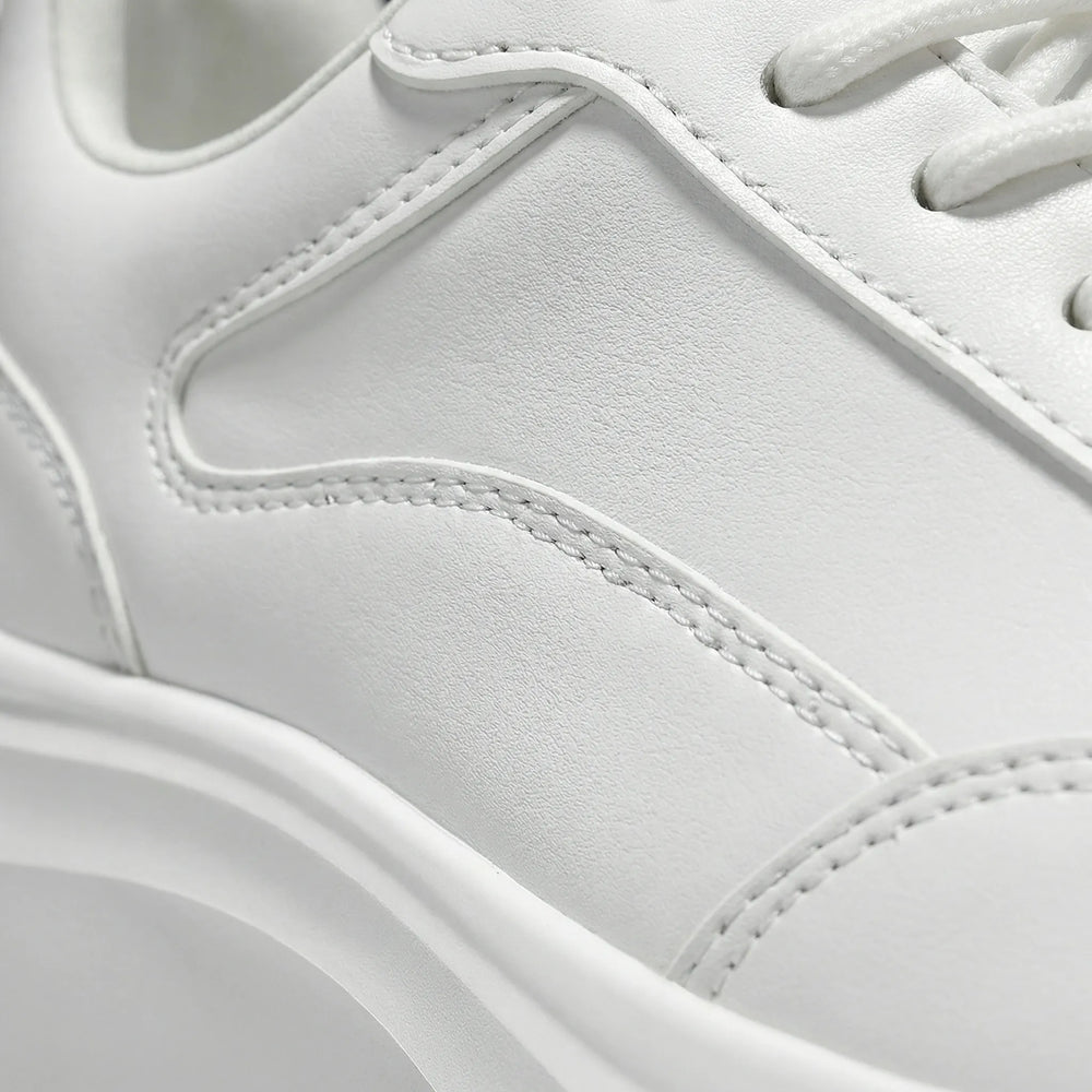 Clarven - Sneaker minimalista bassa con lacci