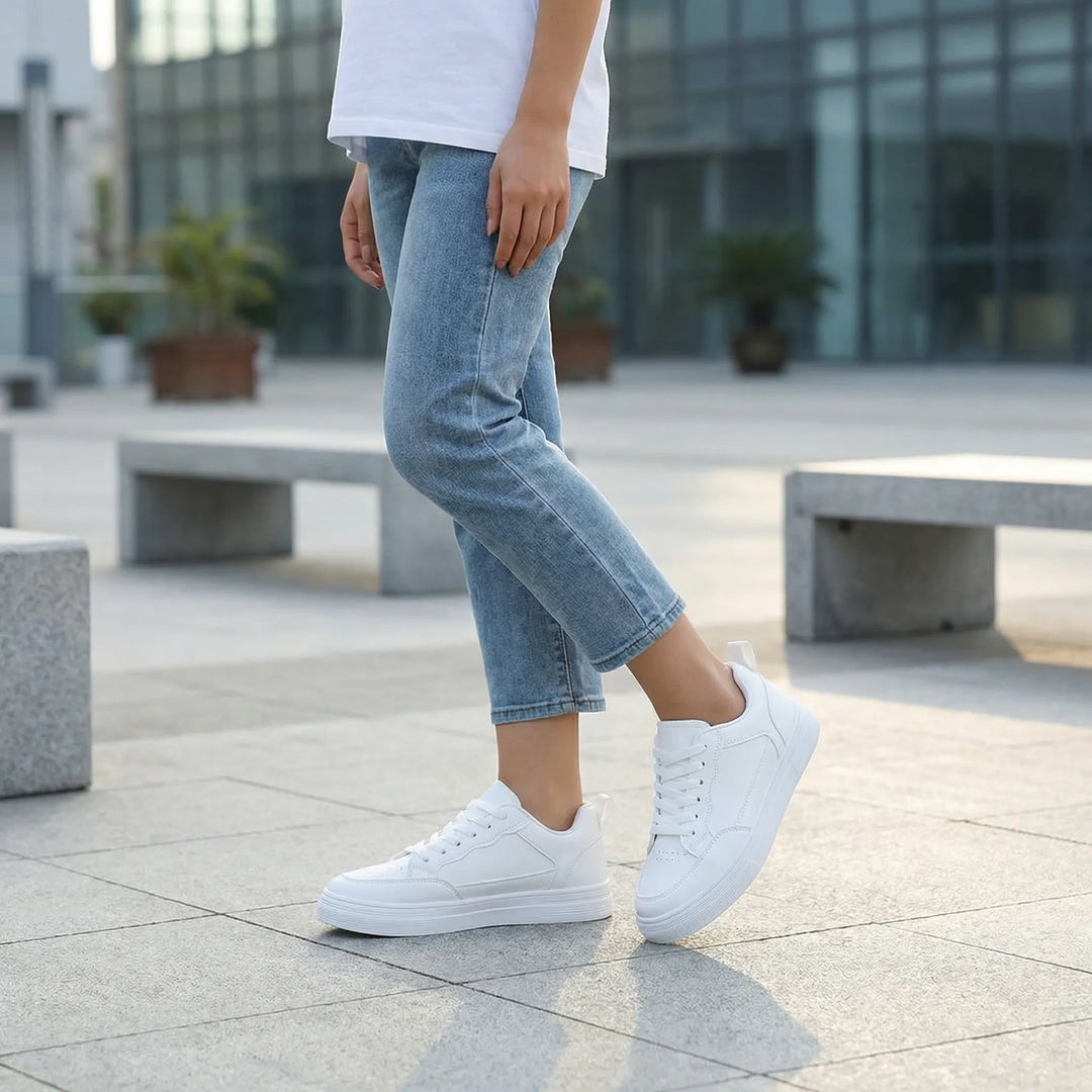 Claryve - Sneaker da donna bassa con lacci