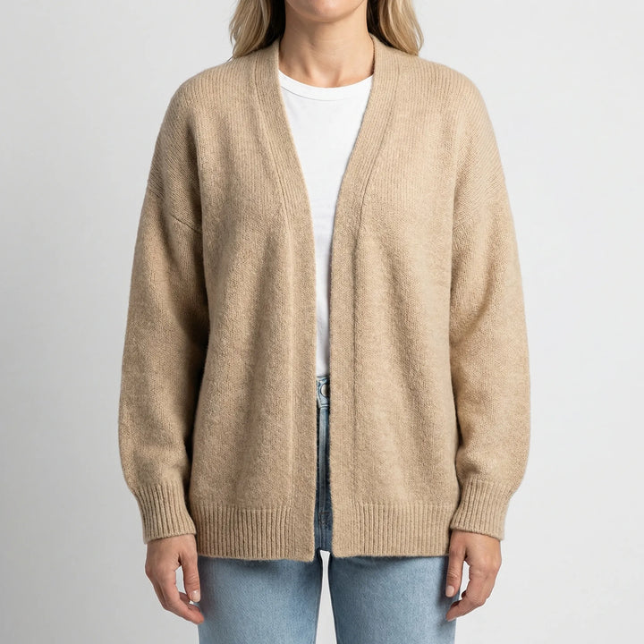 Clesten - Cardigan in maglia con bottoni sul davanti per donna
