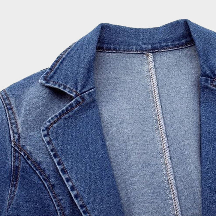 Elegante blazer in denim da donna