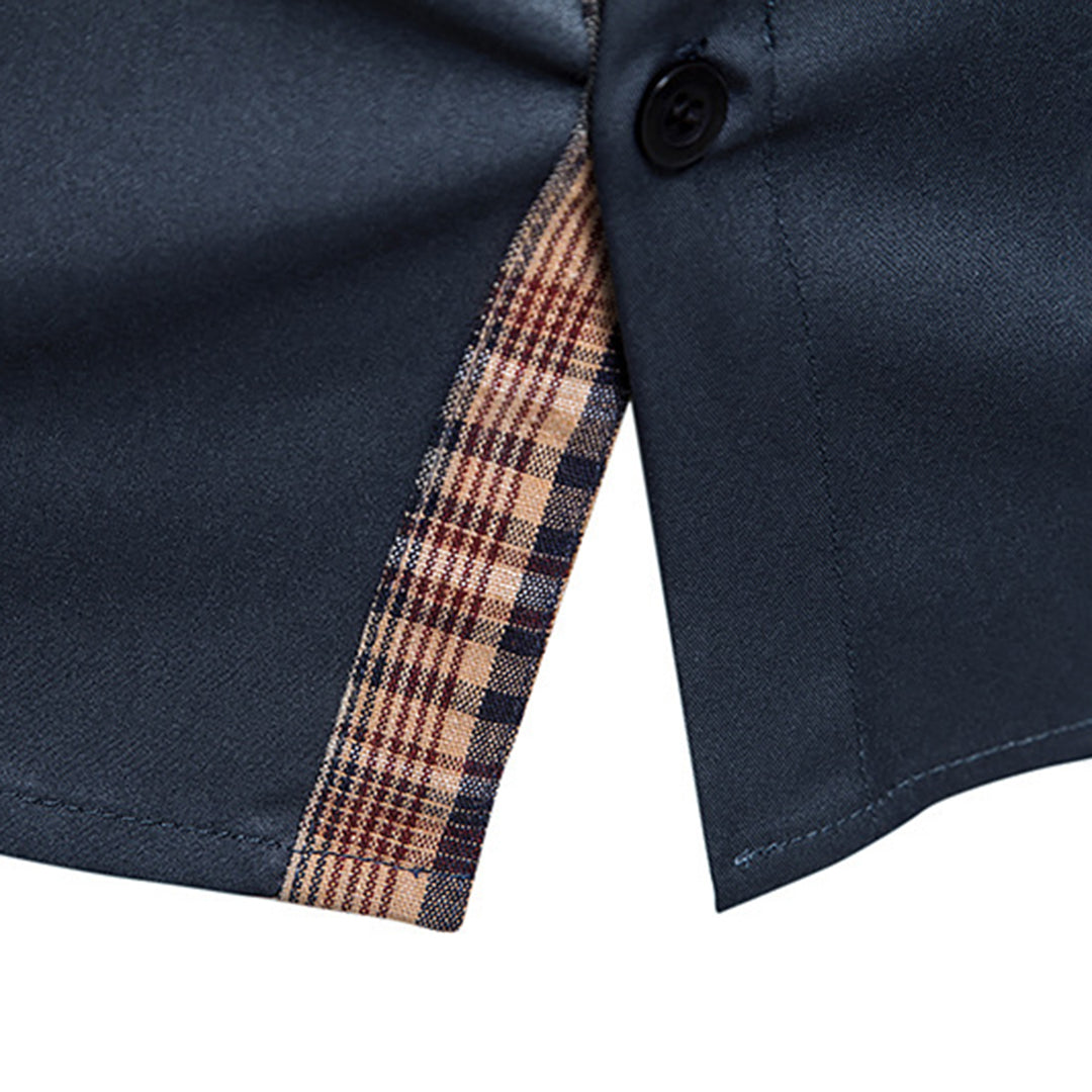 Camicia raffinata con dettagli a quadri