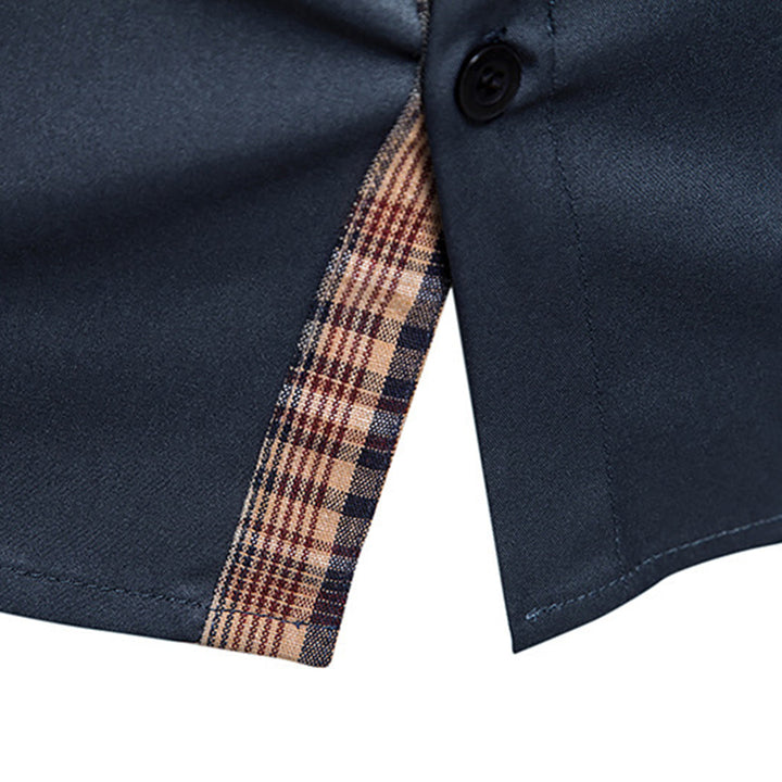 Camicia raffinata con dettagli a quadri