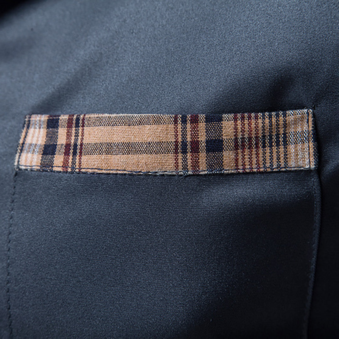 Camicia raffinata con dettagli a quadri