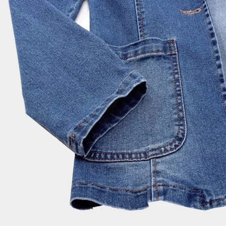 Elegante blazer in denim da donna