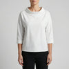 Blusa Morbida con Collo Alto per Donne