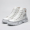 Sneaker Canvas Alto con Lacci