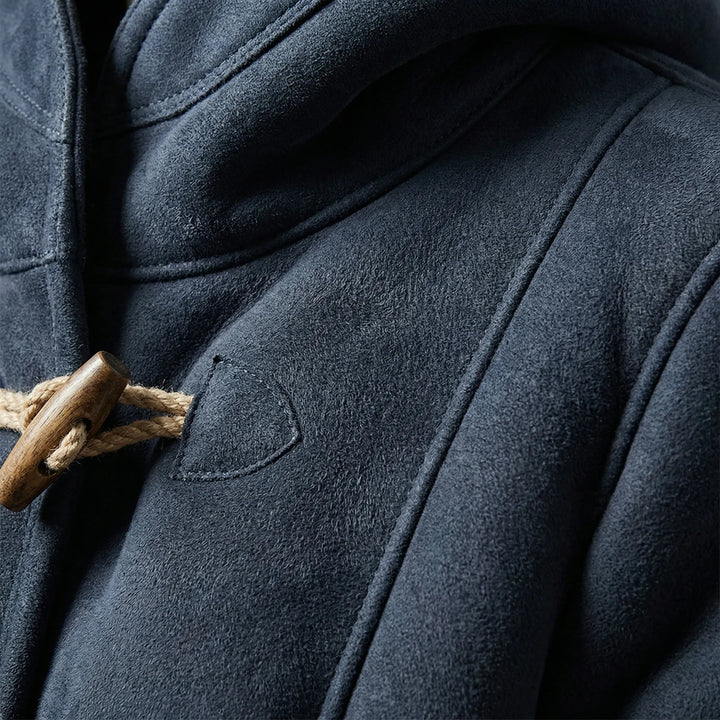 Colvara - Cappotto di media lunghezza con cappuccio e chiusura a coulisse